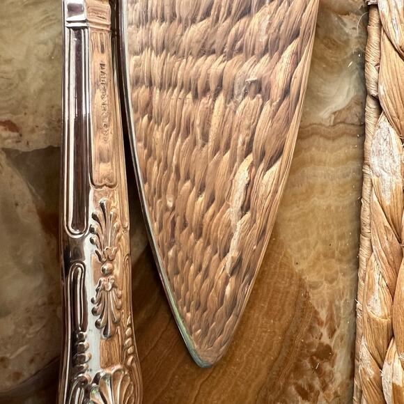 Vintage silver plated, engraved pie server - Picture 4 of 5